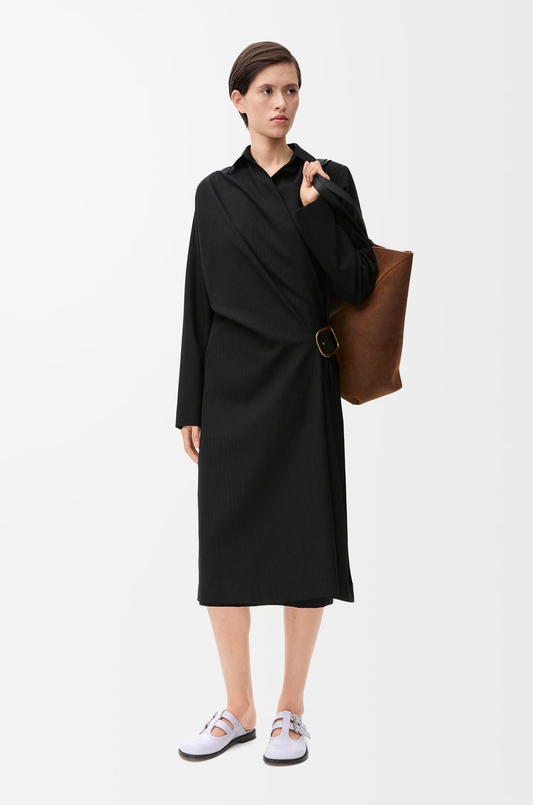 Loewe Belted Dress In Wool 1 Colours