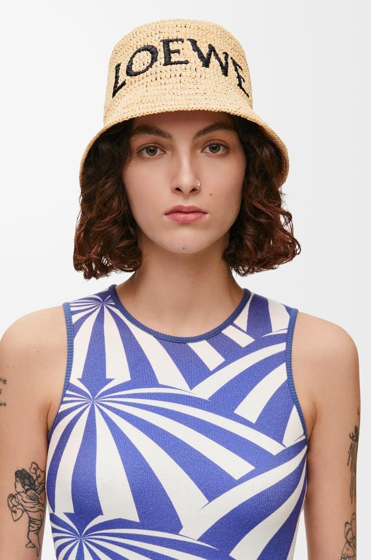 Loewe Bucket Hat In Raffia 1 Colours