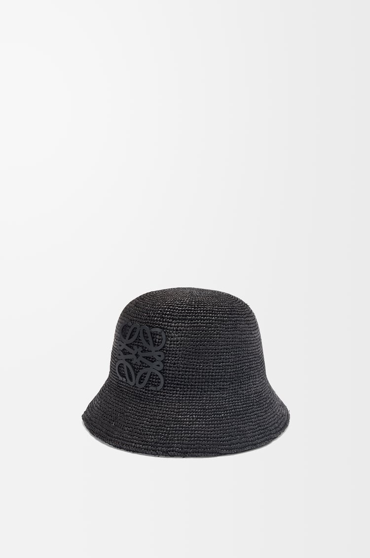 Loewe Bucket hat in raffia and calfskin 1 Colours