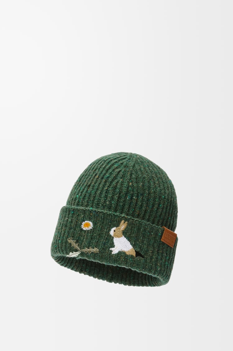 Loewe Bunny Beanie In Wool 1 Colours