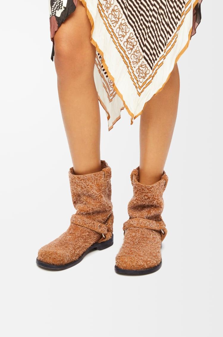 Loewe Campo Biker Boot In Brushed Suede 1 Colours