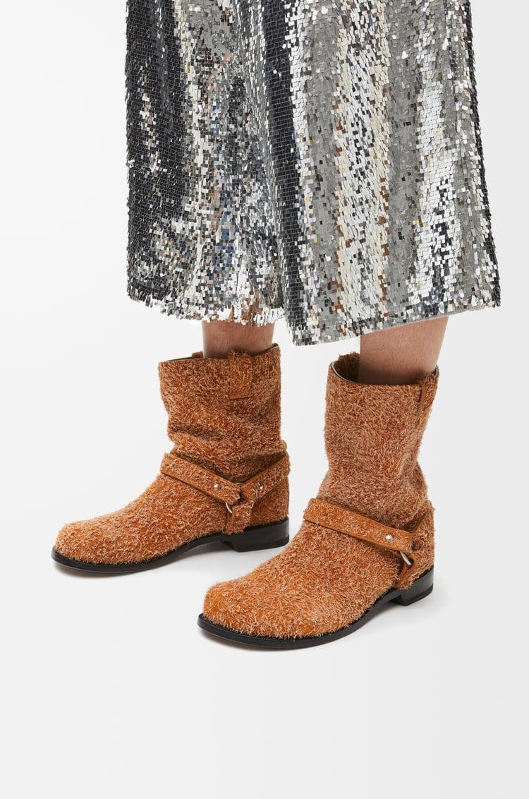 Loewe Campo Biker Boot In Brushed Suede 1 Colours