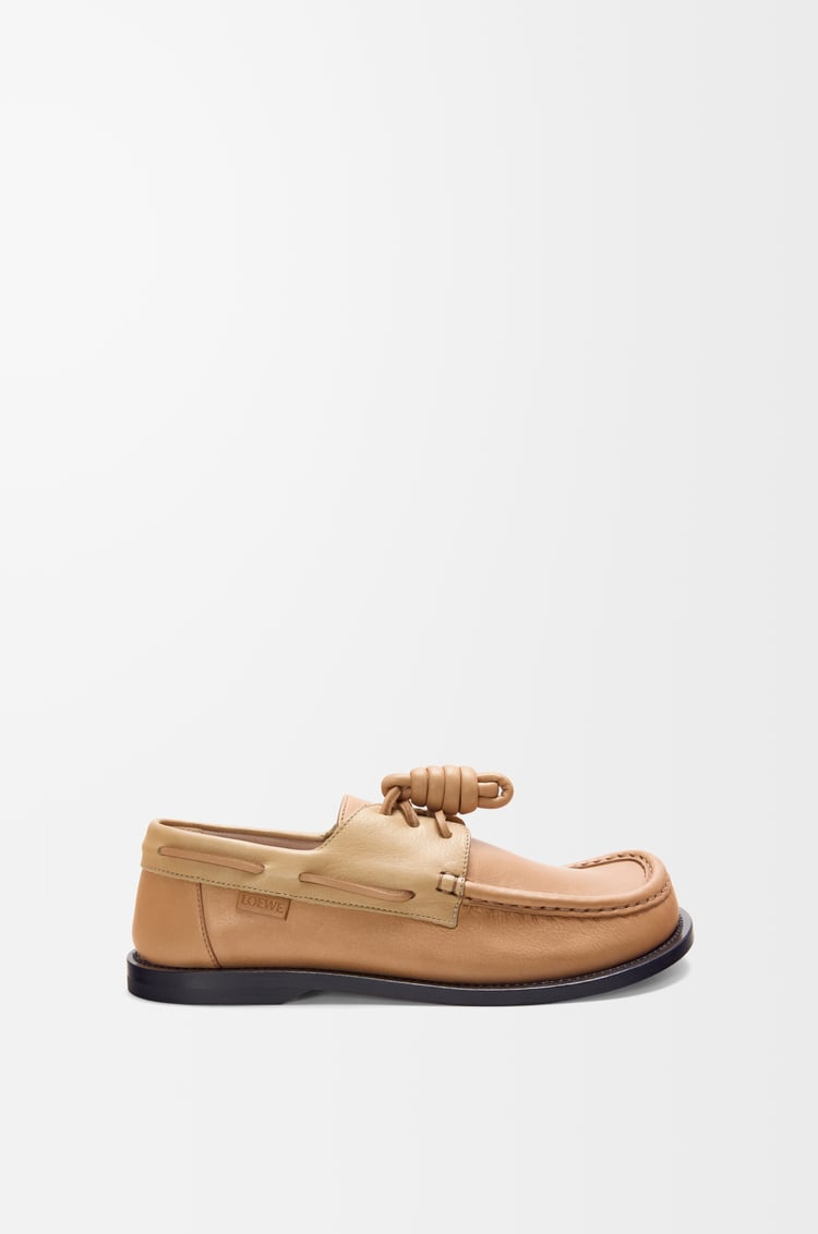Loewe Campo boat shoe in soft calfskin 3 Colours