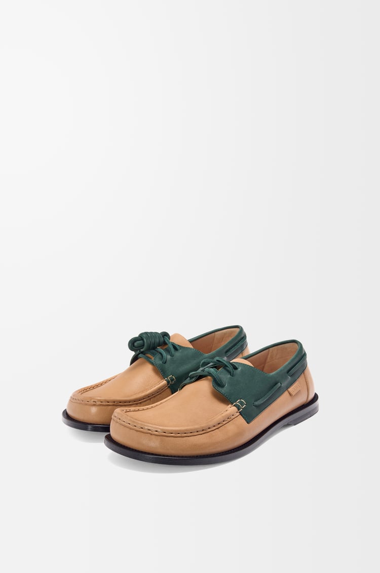 Loewe Campo Boat Shoe In Soft Calfskin 4 Colours
