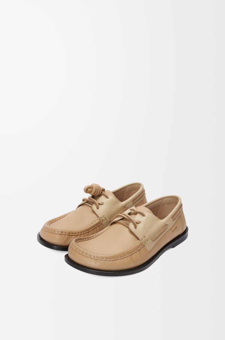 Loewe Campo Boat Shoe In Soft Calfskin 4 Colours