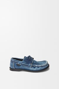 Loewe Campo boat shoe in washed denim 2 Colours