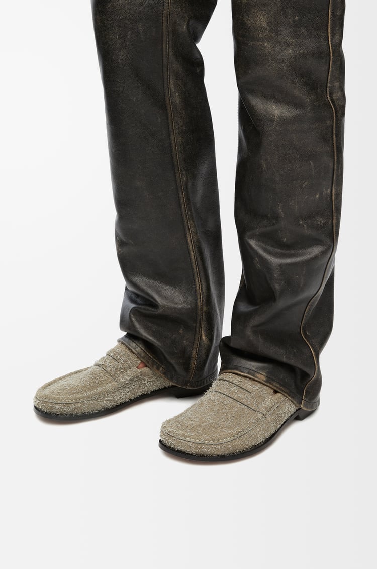 Loewe Campo Loafer In Brushed Suede 2 Colours