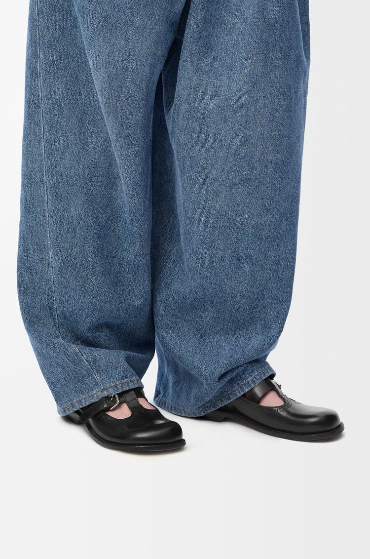 Loewe Campo Mary Jane Mule In Calfskin 2 Colours