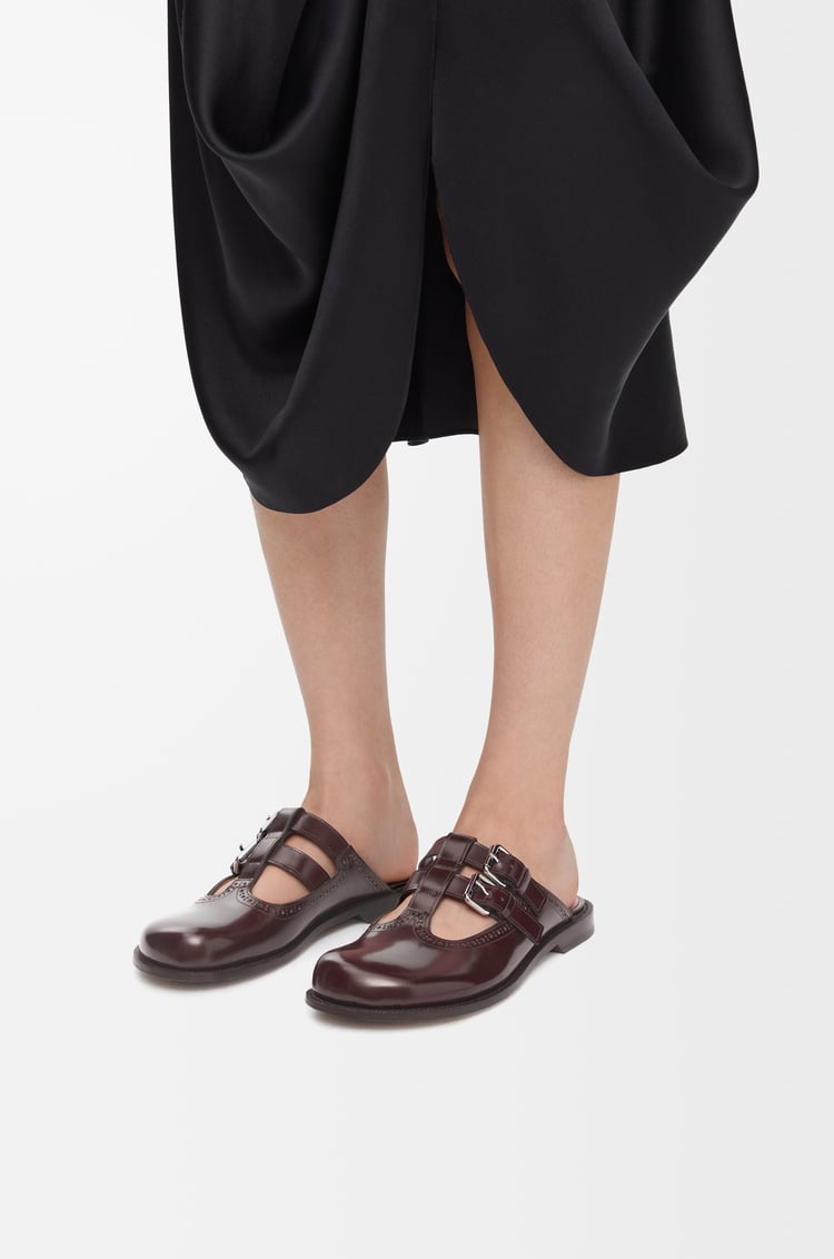 Loewe Campo Mary Jane Mule In Calfskin 2 Colours