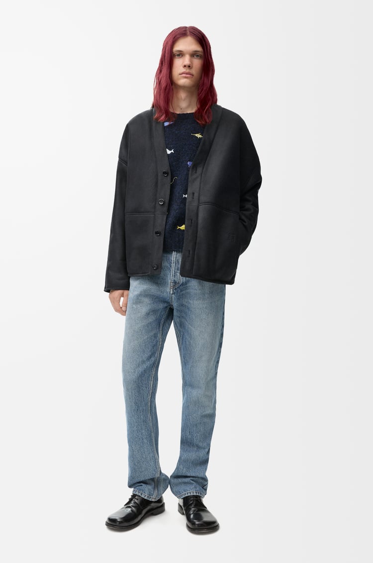 Loewe Cardigan In Shearling 1 Colours