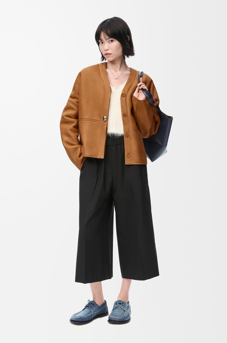 Loewe Cardigan In Shearling 2 Colours