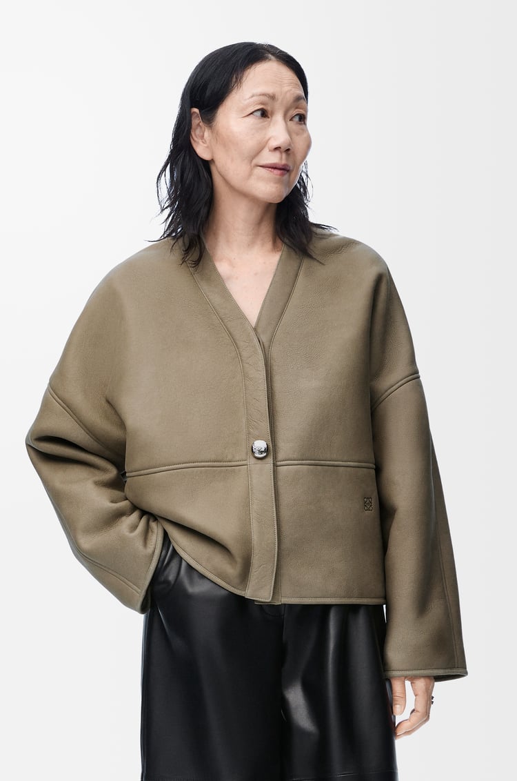 Loewe Cardigan In Shearling 2 Colours