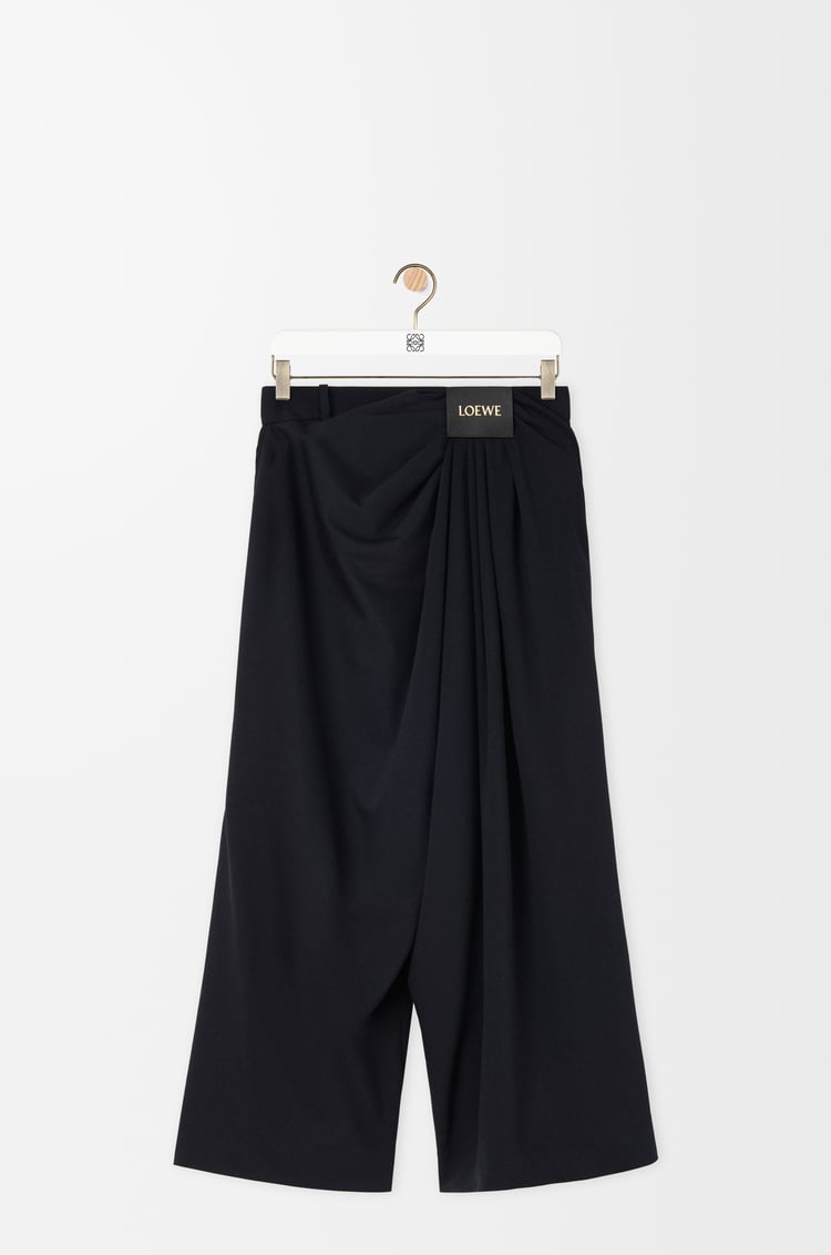 Loewe Cropped draped trousers in wool 1 Colours