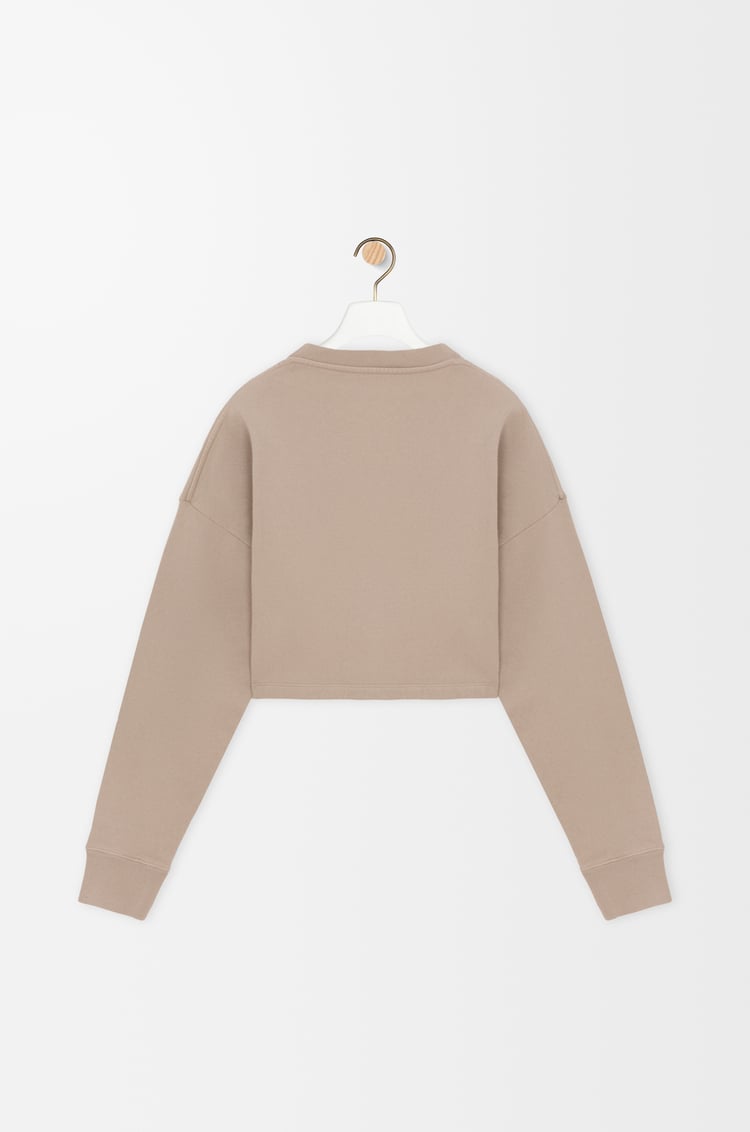 Loewe Cropped Sweatshirt In Cotton 2 Colours
