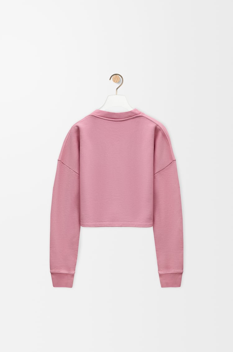 Loewe Cropped Sweatshirt In Cotton 2 Colours