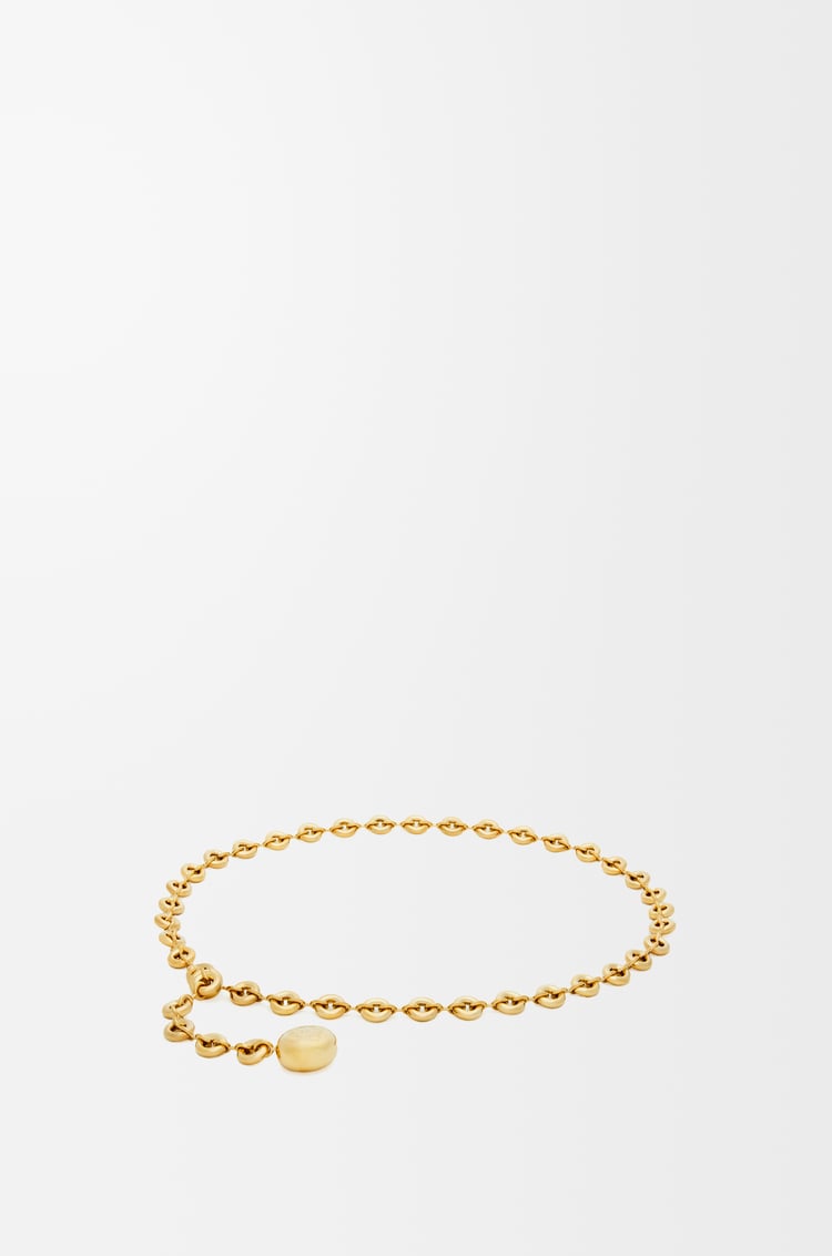 Loewe Donut chain belt in brass 1 Colours