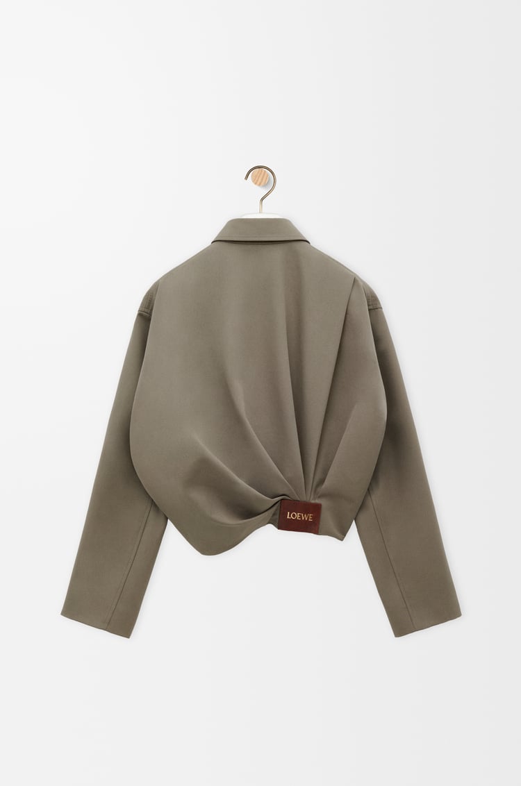 Loewe Draped Jacket In Cotton And Silk 2 Colours