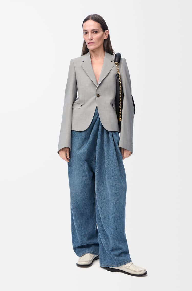 Loewe Draped Jeans In Denim 1 Colours