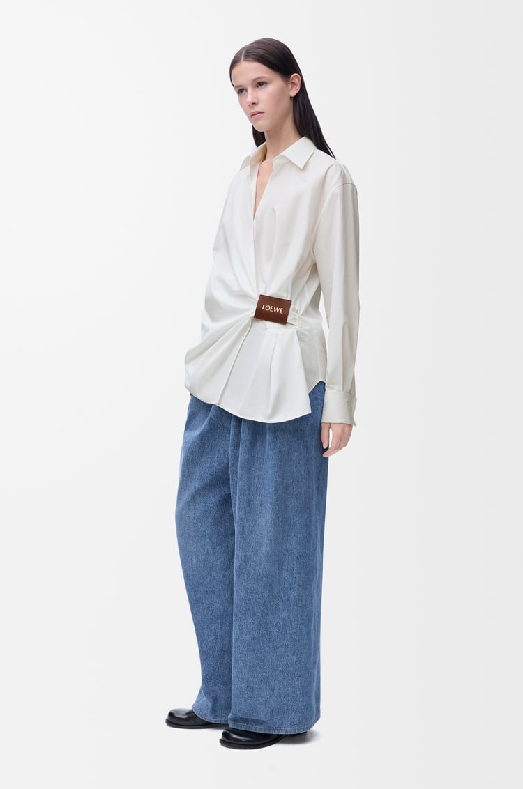 Loewe Draped Shirt In Cotton 2 Colours