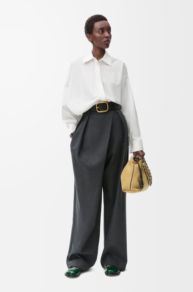 Loewe Draped Shirt In Cotton 2 Colours