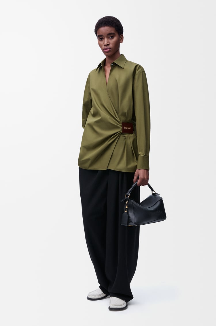 Loewe Draped Shirt In Cotton 2 Colours