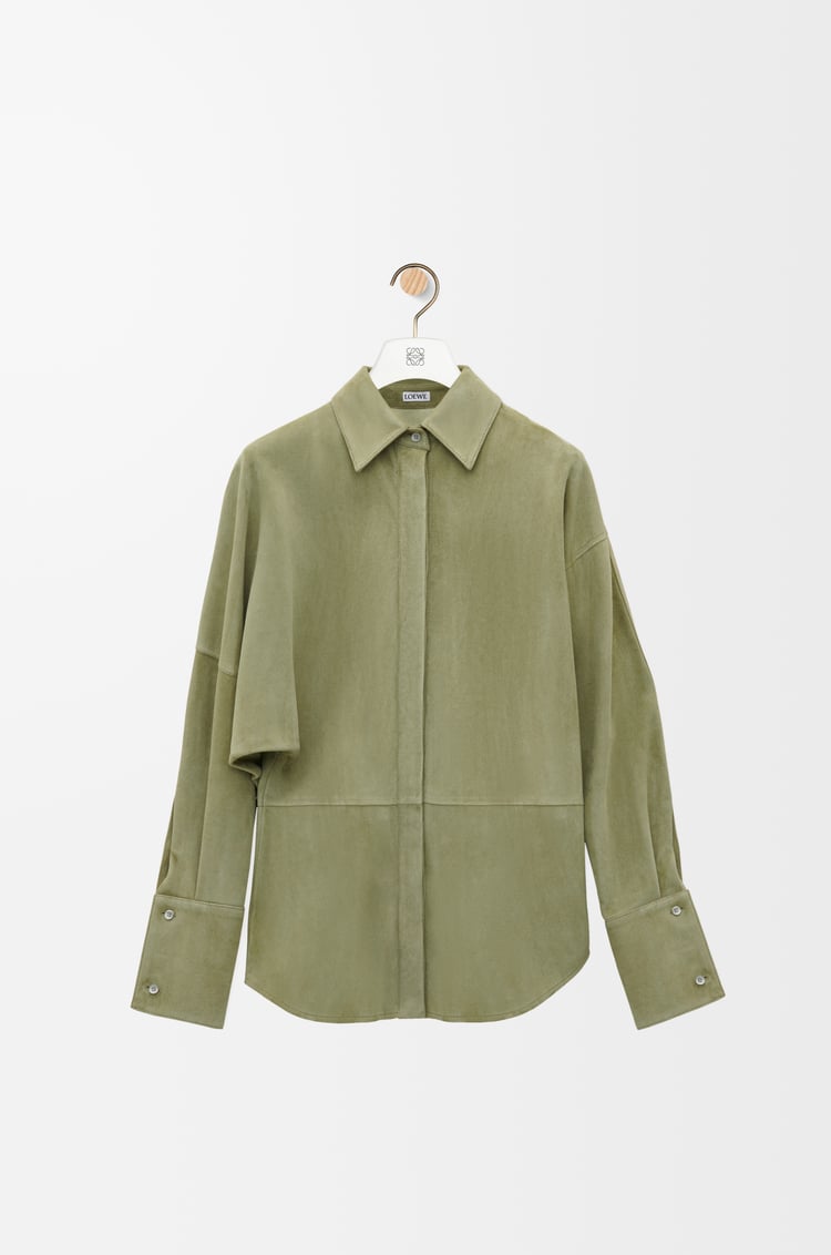 Loewe Draped shirt in suede lambskin 1 Colours