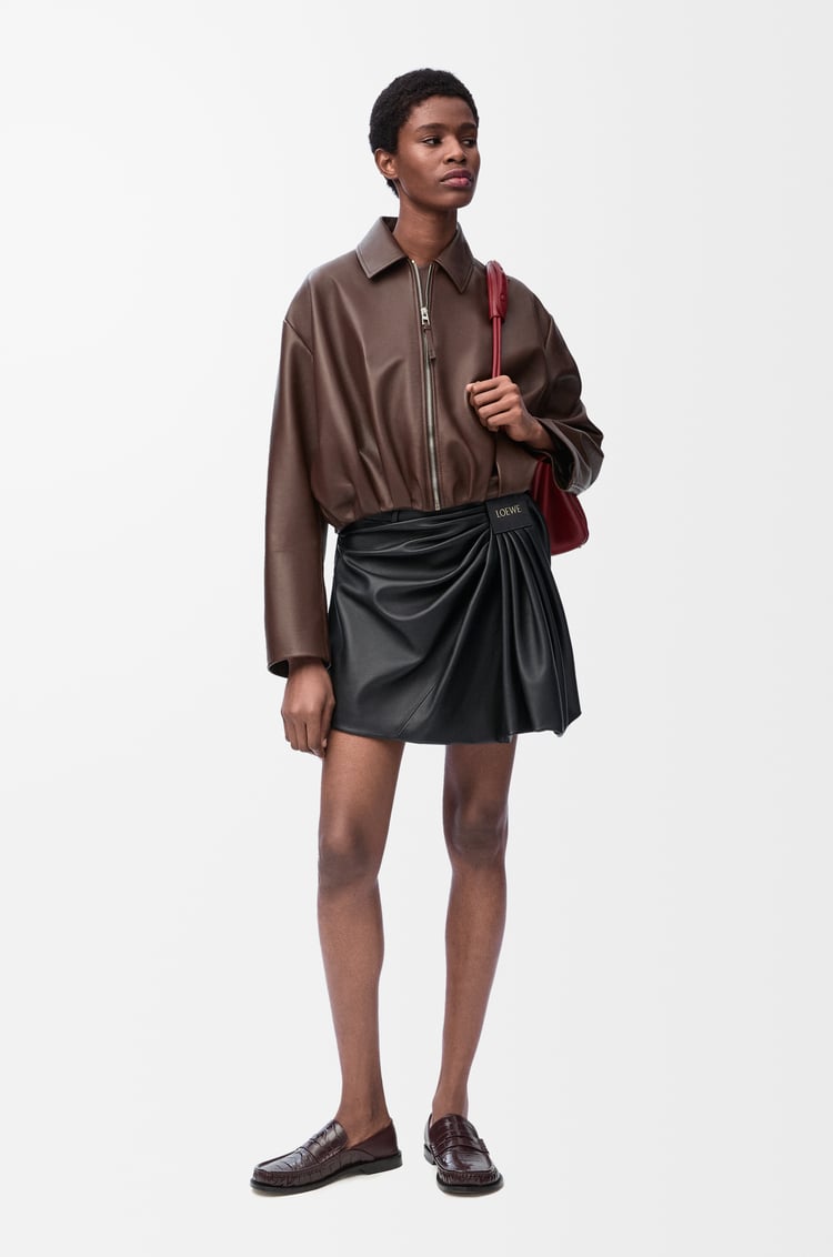 Loewe Draped Skirt In Nappa Lambskin 1 Colours