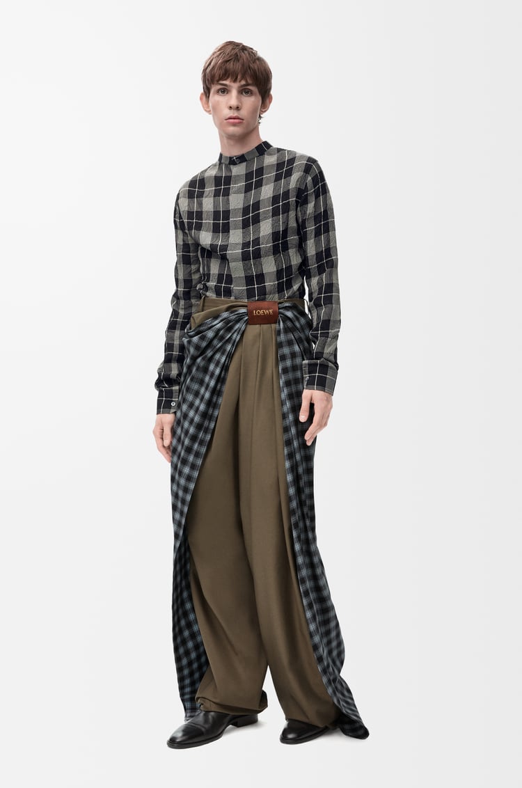 Loewe Draped Trousers In Cotton And Wool 1 Colours