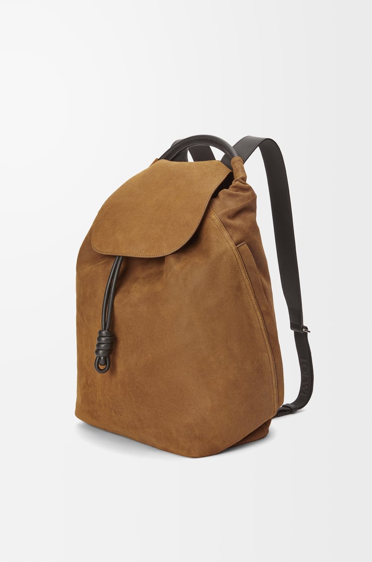 Loewe Flamenco Backpack In Pressed Suede 1 Colours