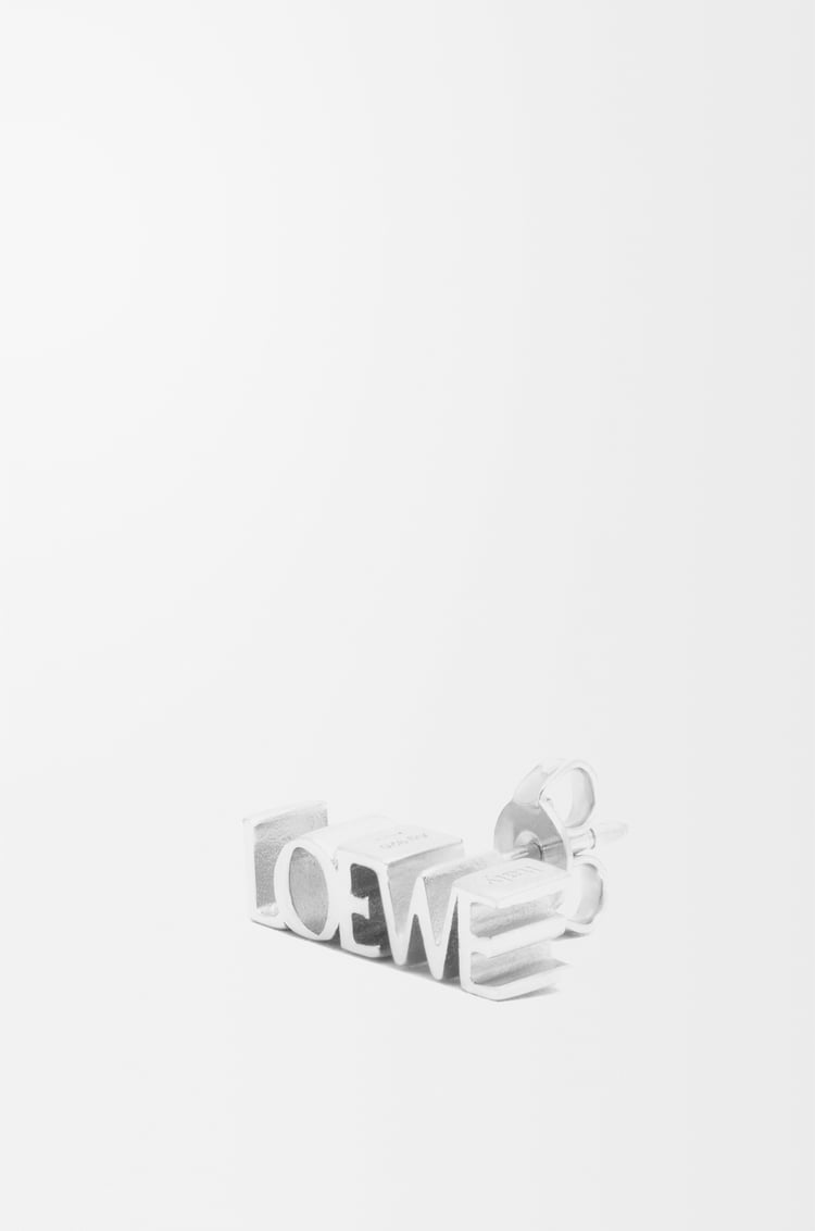 Loewe LOEWE Graphic single earring in sterling silver 1 Colours