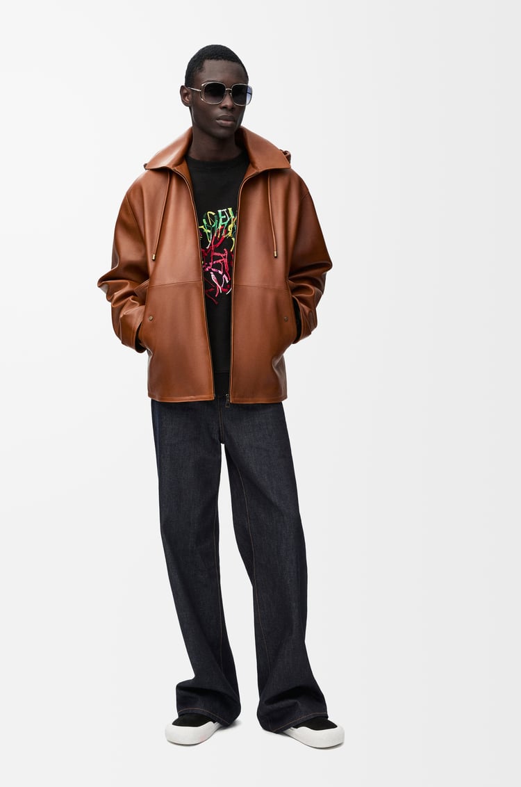 Loewe Hooded Jacket In Nappa Lambskin 1 Colours
