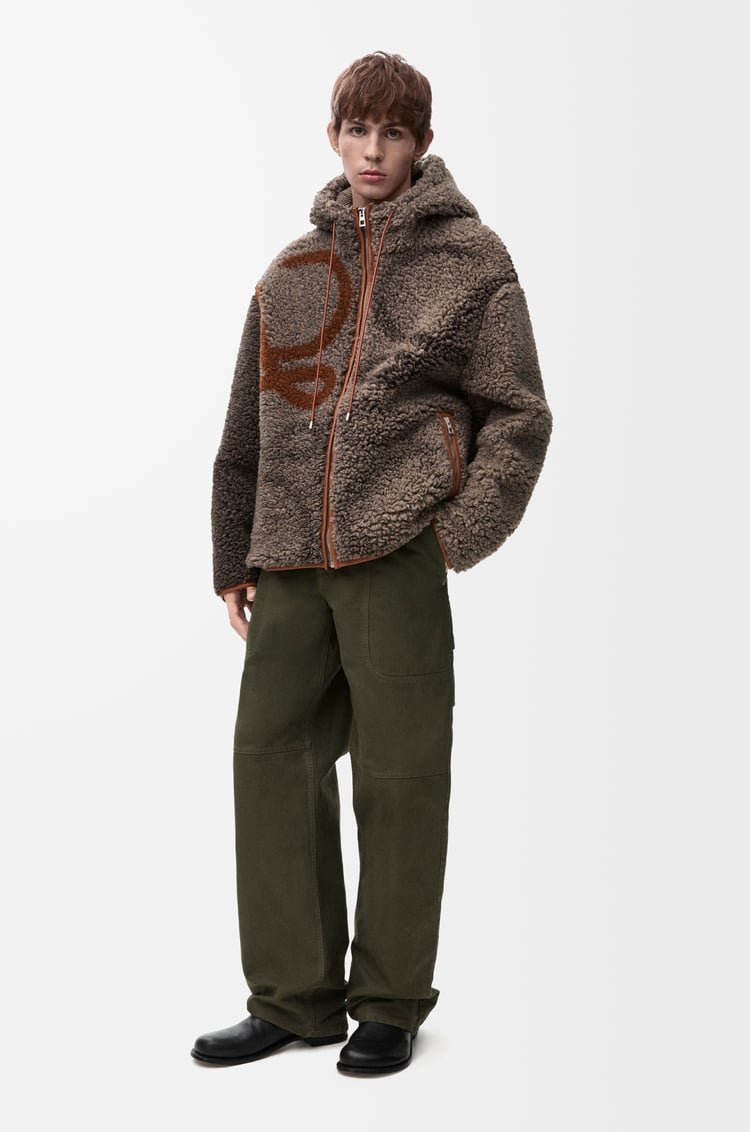 Loewe Hooded Jacket In Wool Blend 2 Colours
