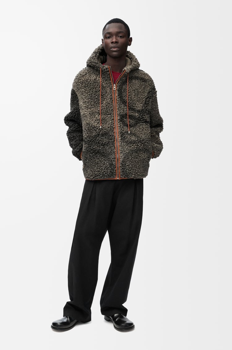 Loewe Hooded Jacket In Wool Blend 2 Colours