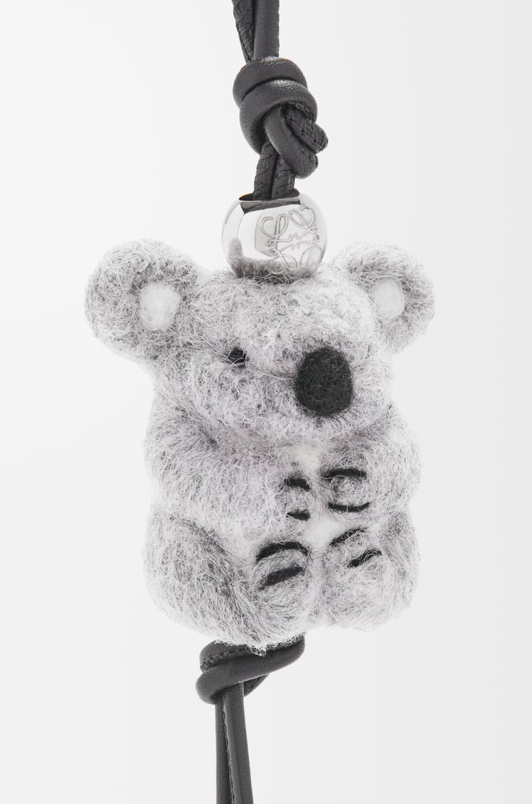 Loewe Koala Charm In Felt And Calfskin 1 Colours