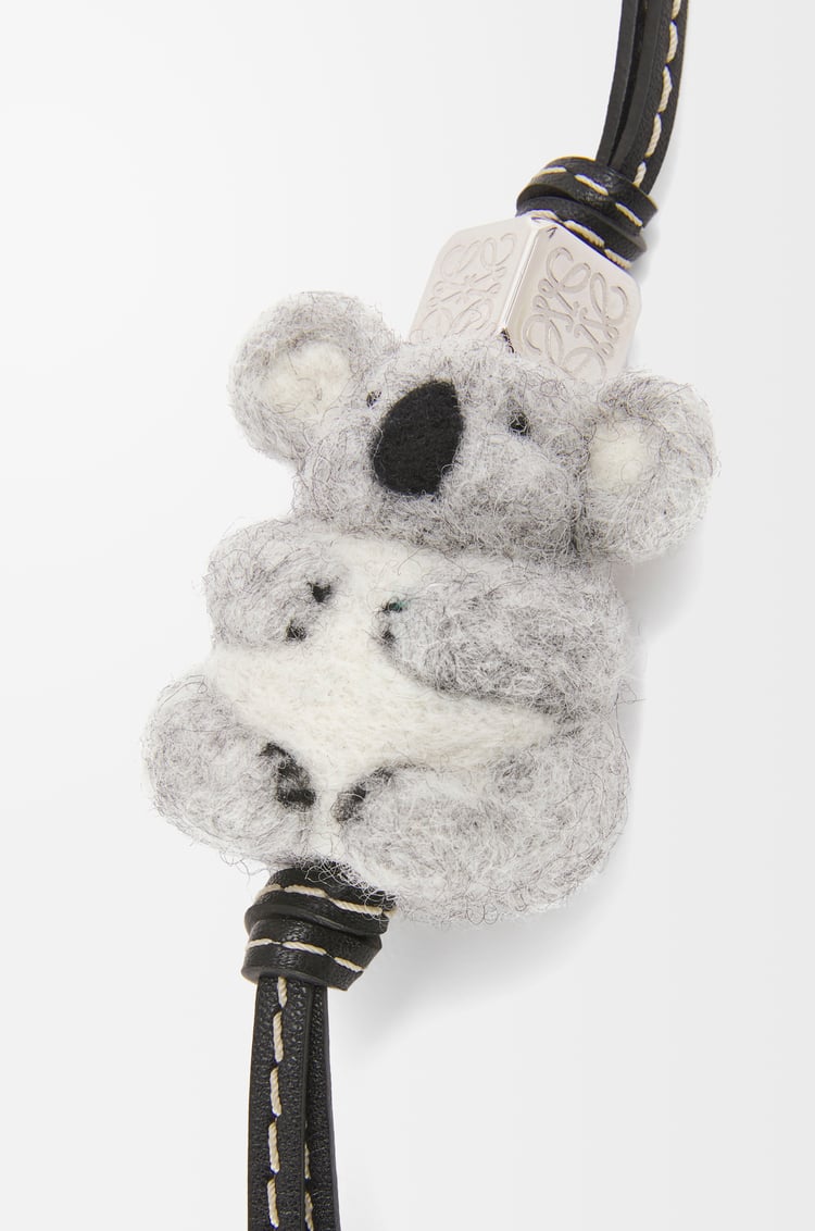 Loewe Koala Charm In Felt And Calfskin 1 Colours