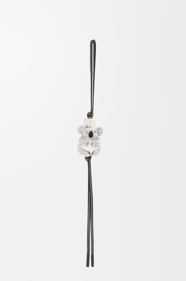 Loewe Koala charm in felt and calfskin 1 Colours