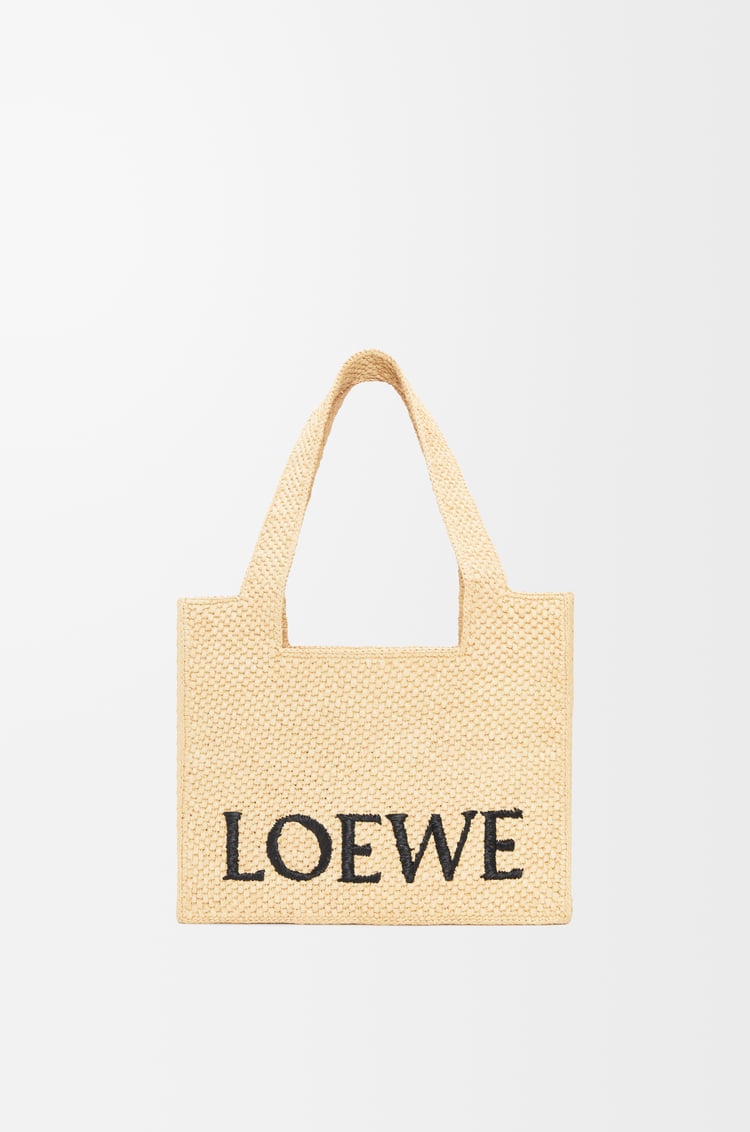 Loewe Medium LOEWE Font tote in raffia 1 Colours