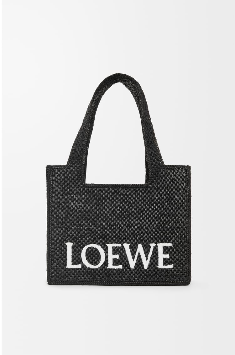 Loewe Medium LOEWE Font tote in raffia 2 Colours