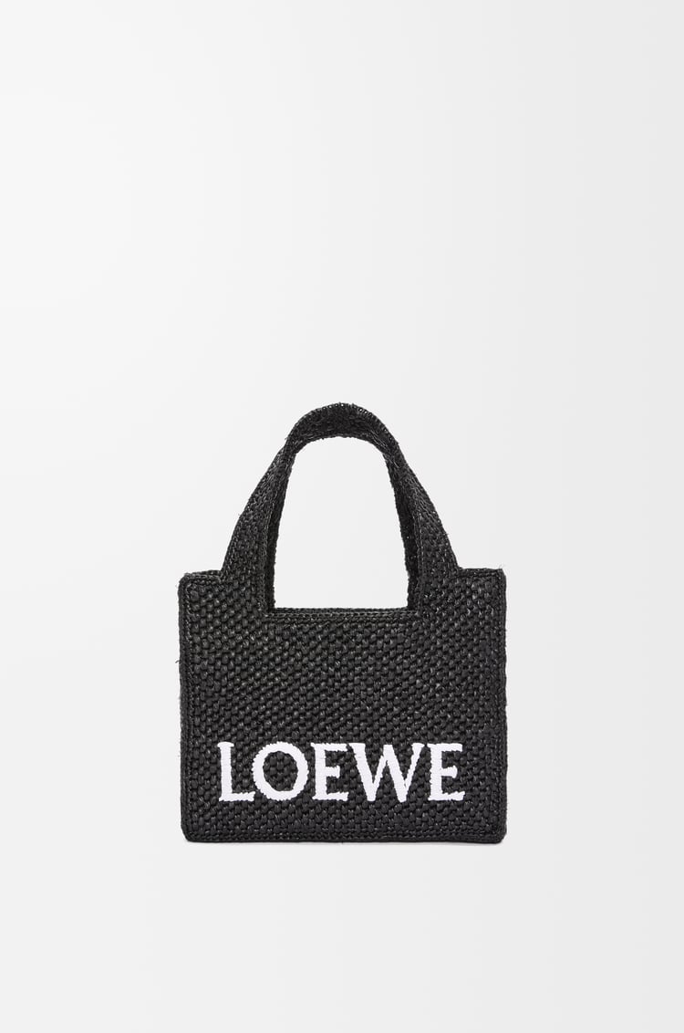 Loewe Mini LOEWE Font tote in raffia 1 Colours