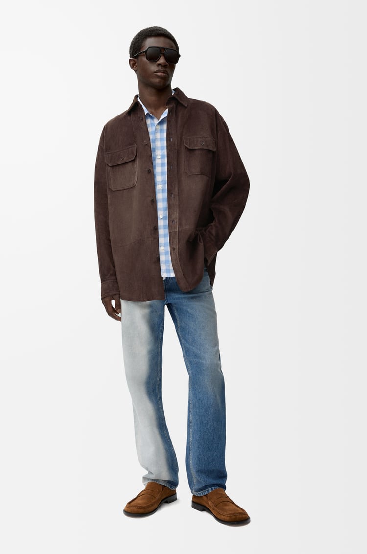 Loewe Overshirt In Suede Calfskin 1 Colours