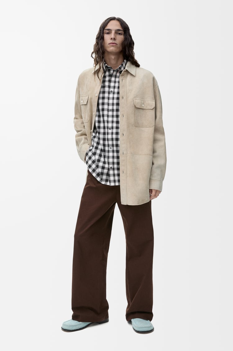 Loewe Overshirt In Suede Lambskin 1 Colours