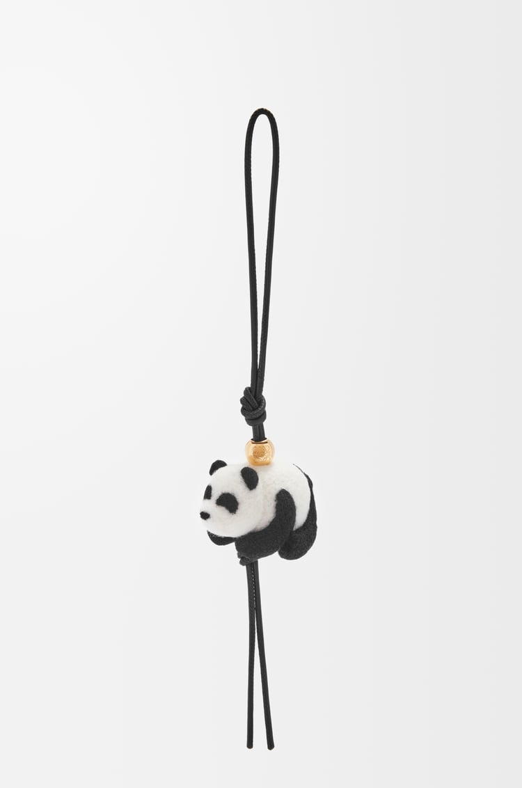 Loewe Panda charm in felt and calfskin 1 Colours