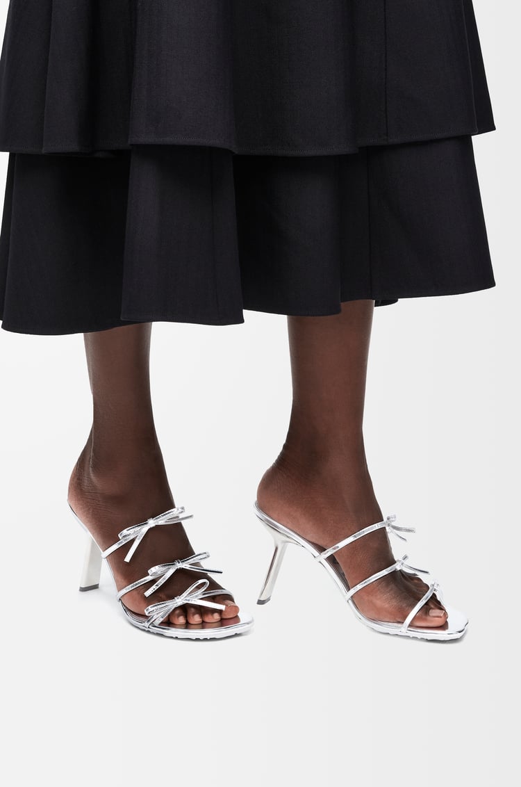 Loewe Petal Sandal In Metallic Calfskin 1 Colours