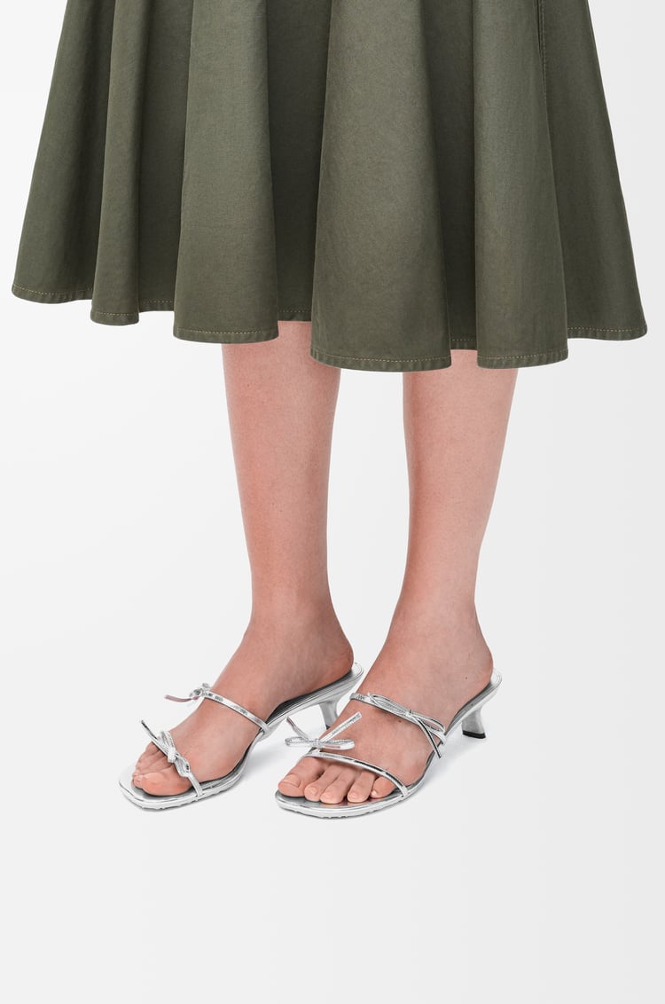 Loewe Petal Sandal In Metallic Calfskin 1 Colours