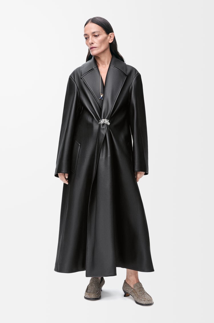 Loewe Pleated Coat In Nappa Lambskin 1 Colours