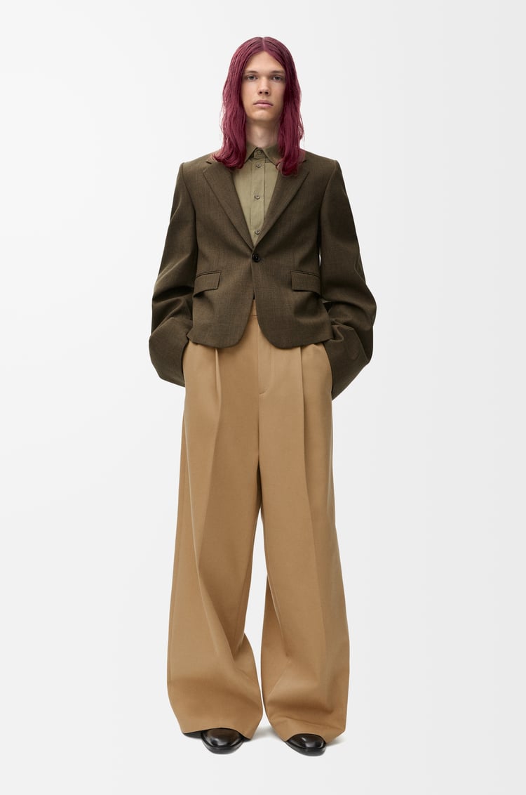 Loewe Pleated Trousers In Cotton 3 Colours