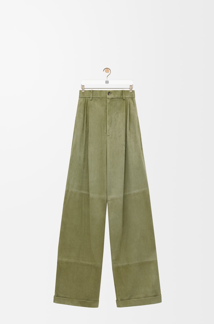 Loewe Pleated trousers in suede lambskin 2 Colours