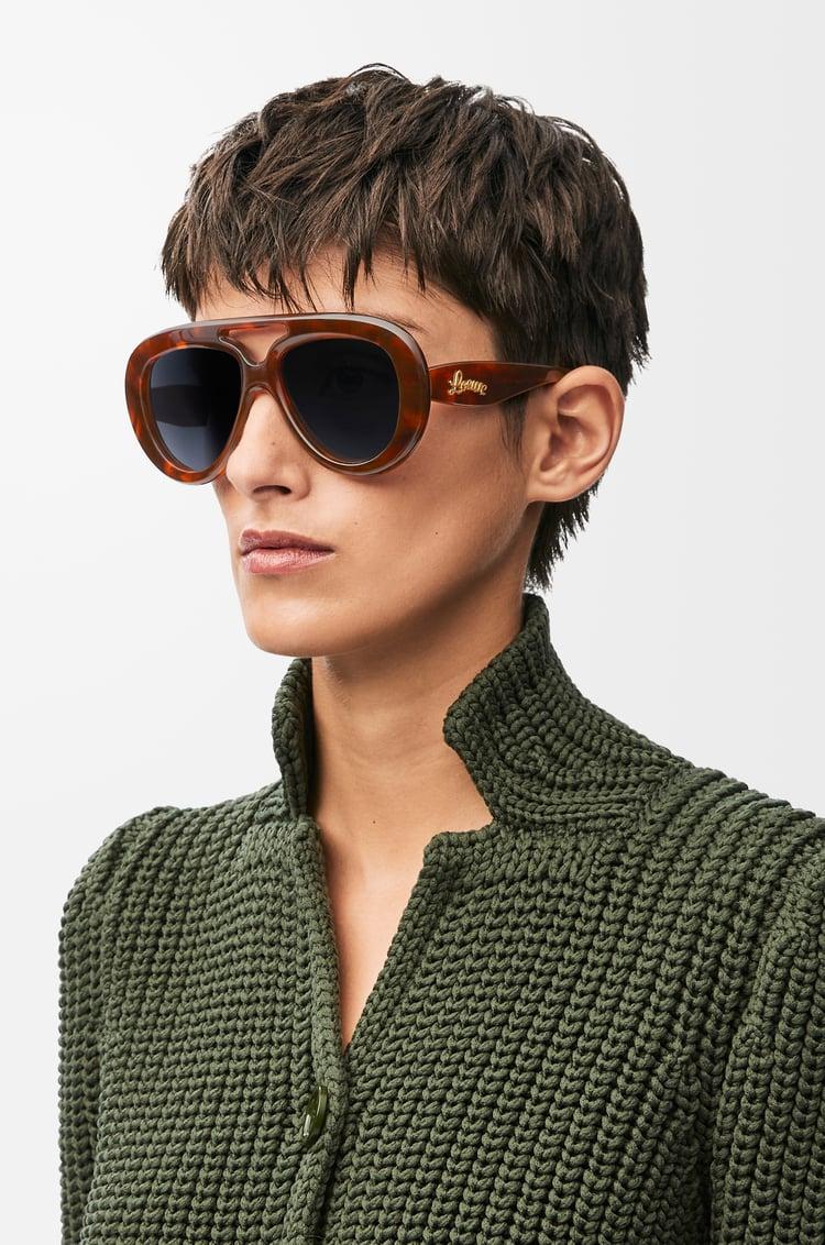 Loewe Round Spoiler Aviator Sunglasses 2 Colours