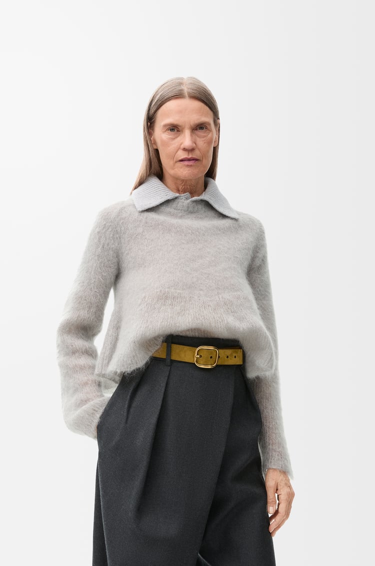Loewe Rounded Soft Belt In Suede 1 Colours