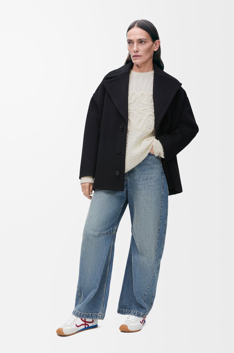 Loewe Short Coat In Wool 3 Colours